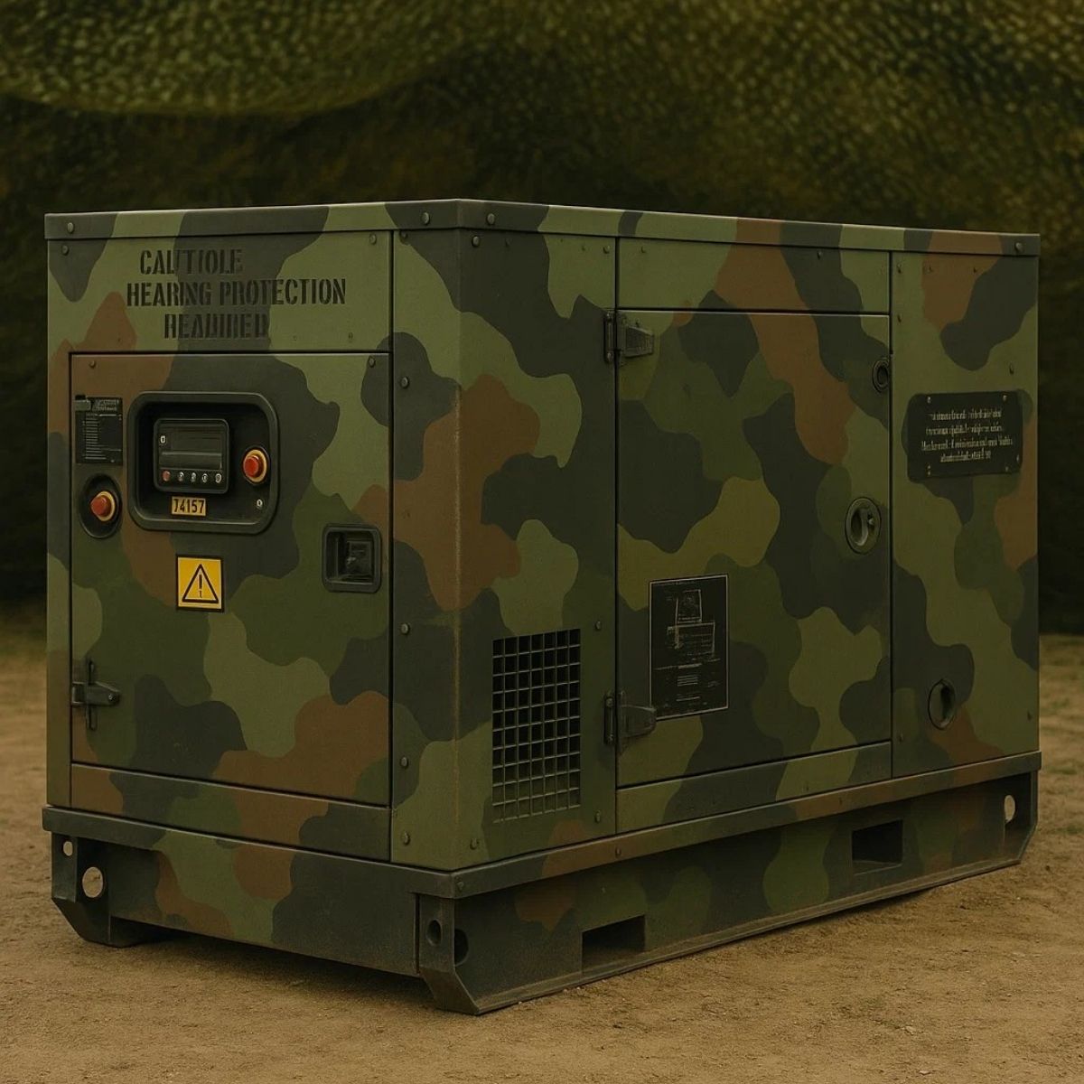 Military Grade Camouflage Generator - Hearing Protection Required